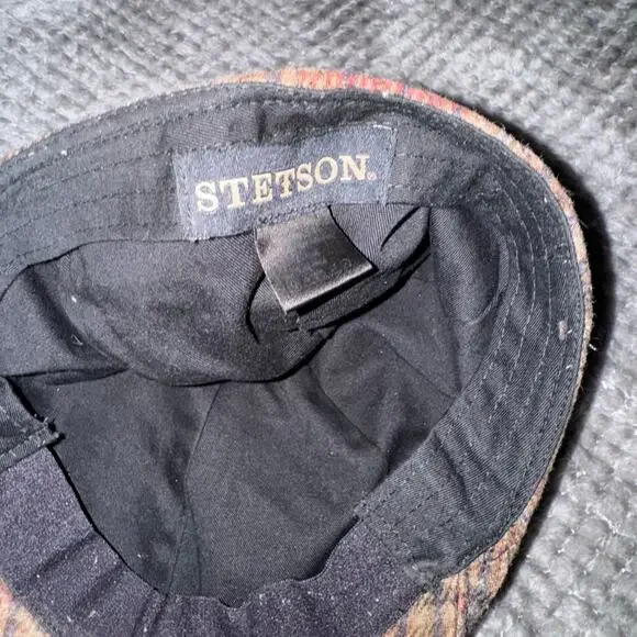 Stetson Men's Vintage Flat Hat Cap Wool Tweed Lining Dressy Stylish Unisex - Picture 7 of 9